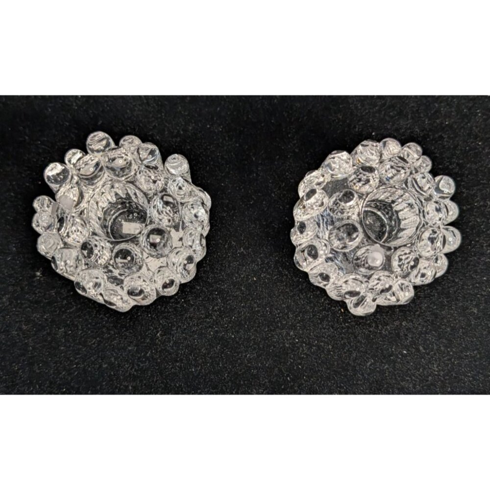 Kosta Boda Goran Warff Crystal Votive Candle Holders Set of 2 - Picture 8 of 16